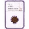 Image 1 : 1868 Indian Head Cent Coin NGC VF30BN