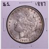 Image 1 : 1887 $1 Morgan Silver Dollar Coin