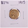 Image 1 : 1915 $2 1/2 Indian Head Quarter Eagle Gold Coin