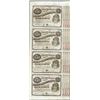 Image 1 : Uncut Sheet of (4) State of Louisiana Baby Bond Obsolete Notes