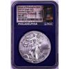 Image 1 : 2021-(P) Type 1 $1 American Silver Eagle Coin NGC MS69 First Day Emergency Issue