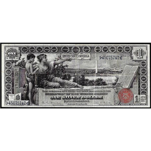 1896 $1 Educational Silver Certificate Note