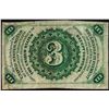 Image 2 : March 3, 1863 Third Issue Three Cents Fractional Currency Note