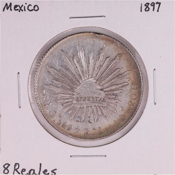 1897 Mexico 8 Reales Silver Coin