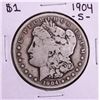 Image 1 : 1904-S $1 Morgan Silver Dollar Coin