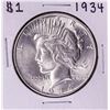 Image 1 : 1934 $1 Peace Silver Dollar Coin