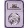 Image 1 : 1925-S $1 Peace Silver Dollar Coin NGC MS63