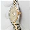 Image 7 : Rolex Mens Two Tone Champagne Linen Index Oyster Perpetual Datejust Wristwatch