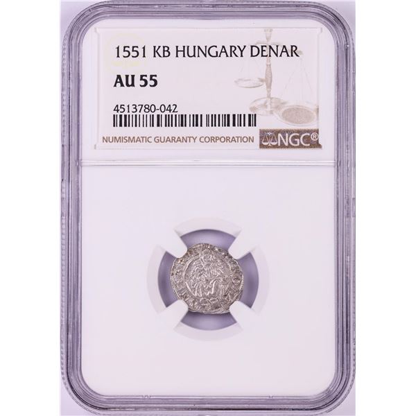 1551 KB Hungary Denar 'Madonna and Child' Coin NGC AU55