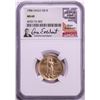 Image 1 : 1986 $10 American Gold Eagle Coin NGC MS69 Don Everhart Signature