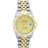 Image 2 : Rolex Men's Two Tone Champagne Jubilee Index Datejust Wristwatch