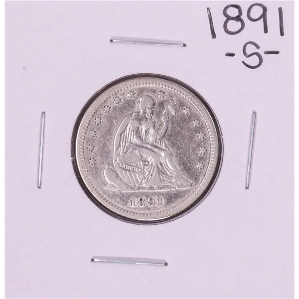 1891-S Seated Liberty Quarter Coin