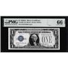 Image 1 : 1928A $1 Funnyback Silver Certificate Note Fr.1601 PMG Gem Uncirculated 66EPQ