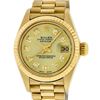 Image 1 : Rolex Ladies 18K Yellow Gold Champagne Diamond Datejust President Wristwatch