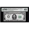 Image 1 : 1934C $100 Federal Reserve Note Chicago Fr.2155-G PMG Choice Uncirculated 63EPQ