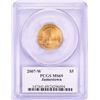 Image 2 : 2007-W Jamestown Memorial Church $5 Gold Coin PCGS MS69 Mercanti Signature