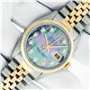 Image 2 : Rolex Men's Two Tone MOP Diamond Datejust Wristwatch Oyster Perpetual With Rolex Box