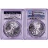 Image 1 : Lot of 2021-(S) & (W) Type 2 $1 American Silver Eagle Coins PCGS MS69 First Strike