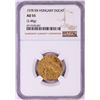 Image 1 : 1578KB Hungary Ducat Gold Coin NGC AU55