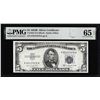 Image 1 : 1953B $5 Silver Certificate Note Fr.1657 PMG Gem Uncirculated 65EPQ