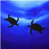 Image 2 : Wyland Original "Turtle Dance" Original Watercolor On Paper