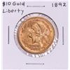 Image 1 : 1892 $10 Liberty Head Eagle Gold Coin