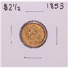 Image 1 : 1853 $2 1/2 Liberty Head Quarter Eagle Gold Coin