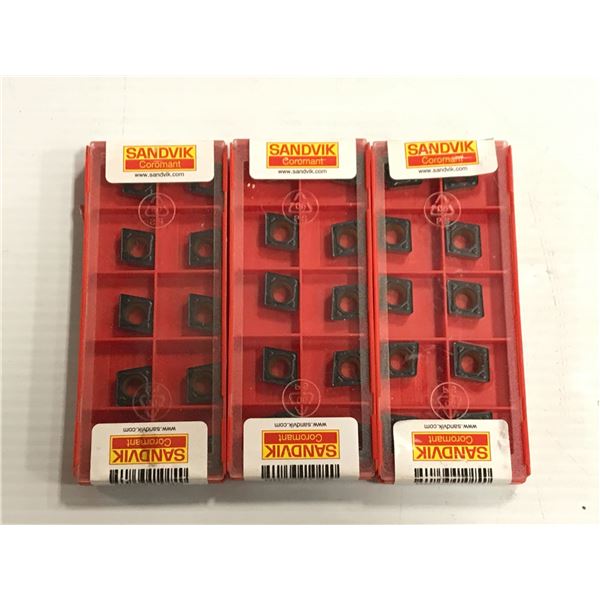 Lot of (30) Sandvik #CCMT 09 T3 08-KR 3210 Carbide Inserts