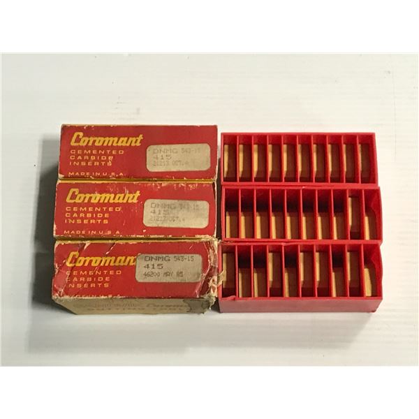 Lot of (30) Sandvik #DNMG 543-15 Carbide Inserts