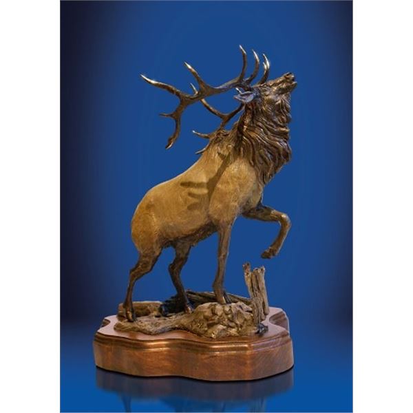 Bronze Bull Elk Sculpture