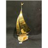 Image 3 : Mid Century Brass Sailboat on Marble? Base Approx: 15"T 6"W
