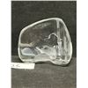 Image 3 : Mats Jonasson Sweden Crystal Glass Paperweight Signed 4"W 3.5"T