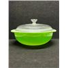 Image 1 : Pyrex Kelly Green 024 Casserole with Lid 2 QT