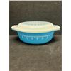 Image 1 : Pyrex Blue Snowflake / Garland 043 Casserole w/lid 1.5 QT