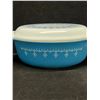 Image 2 : Pyrex Blue Snowflake / Garland 043 Casserole w/lid 1.5 QT