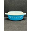 Image 3 : Pyrex Blue Snowflake / Garland 043 Casserole w/lid 1.5 QT