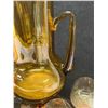 Image 2 : Modern Yellow/Amber Pitcher & 4 Glasses (see description)