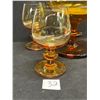 Image 5 : Modern Yellow/Amber Pitcher & 4 Glasses (see description)