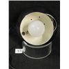 Image 5 : Mid Century Modern Chrome Eyeball Lamp on Plastic Base Works 7.5"T 5.5"W
