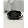 Image 1 : 3 Cast Iron Frying Pans (see photos) largest is about 10"
