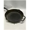 Image 4 : 3 Cast Iron Frying Pans (see photos) largest is about 10"
