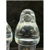 Image 2 : 2 Holmegaard Denmark Crystal Glass Eskimo Figurines (see description)