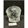Image 4 : Mid Century Heavy Textured Glass Elephant Paperweight Approx: 2.75"T & 3"W
