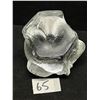 Image 5 : Mid Century Heavy Textured Glass Elephant Paperweight Approx: 2.75"T & 3"W
