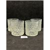 Image 1 : 4 Mid Century Textured Glasses Italy Approx: 3.25"T