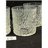 Image 2 : 4 Mid Century Textured Glasses Italy Approx: 3.25"T