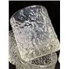 Image 3 : 4 Mid Century Textured Glasses Italy Approx: 3.25"T