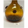 Image 2 : Mid Century Amber/Brown Art Glass Decanter Spain Approx: 10"T 5.5"W