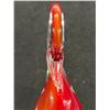 Image 5 : Crystal / Red Art Glass Bird Approx: 8"T 3.25"W