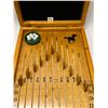 Image 3 : Wooden Horse Races Board Game Approx: 14x17x3" when closed